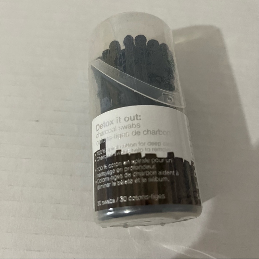 Sephora Black Swab Set Charcoal detox 30 swabs New - Picture 6 of 6